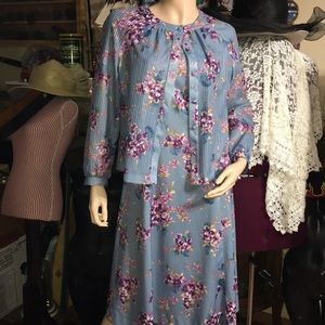 Vintage Floral Dress